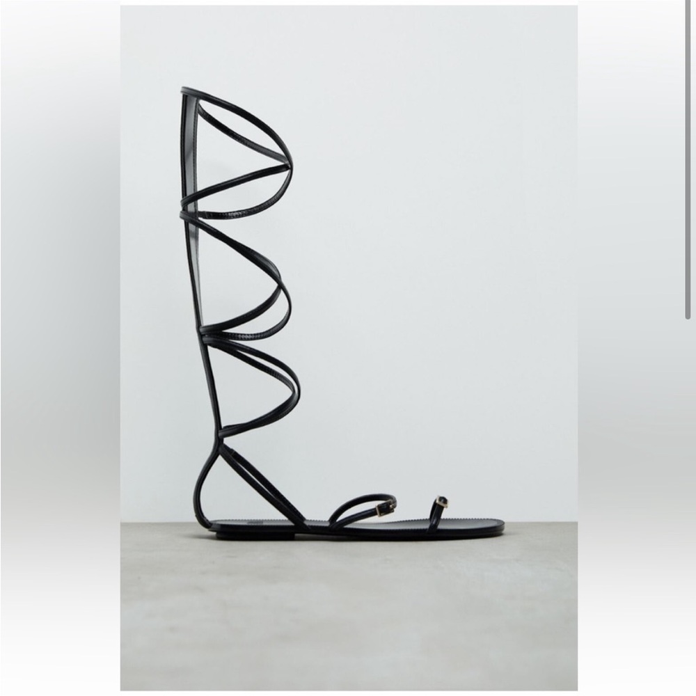 NWT Zara 6.5 Gladiator Sandals